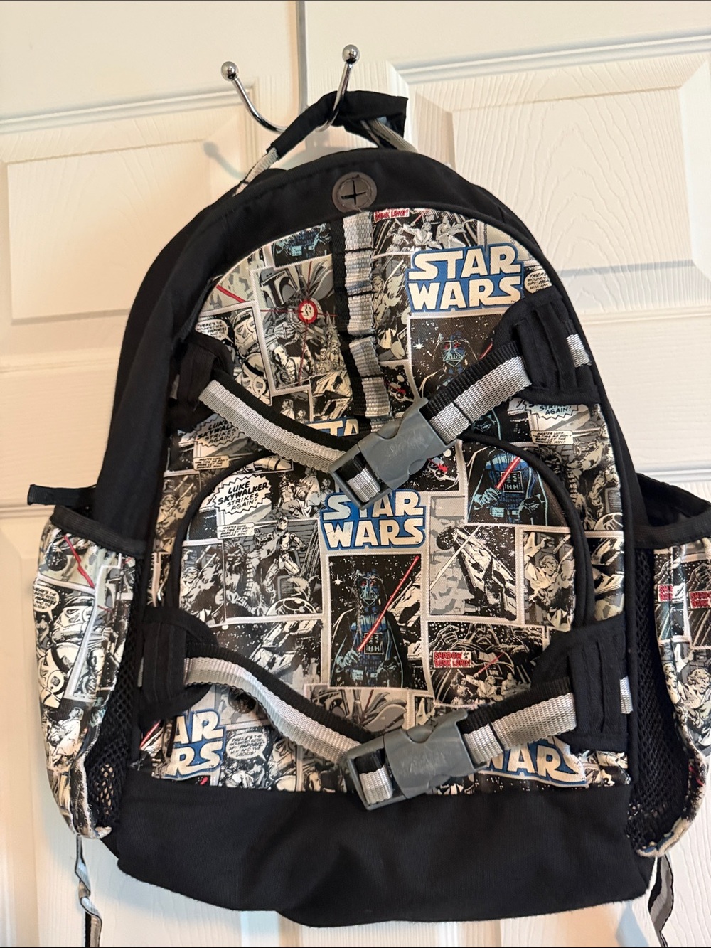 Pottery Barn Kids Star Wars Comic-Panel Backpack Glow in the Dark